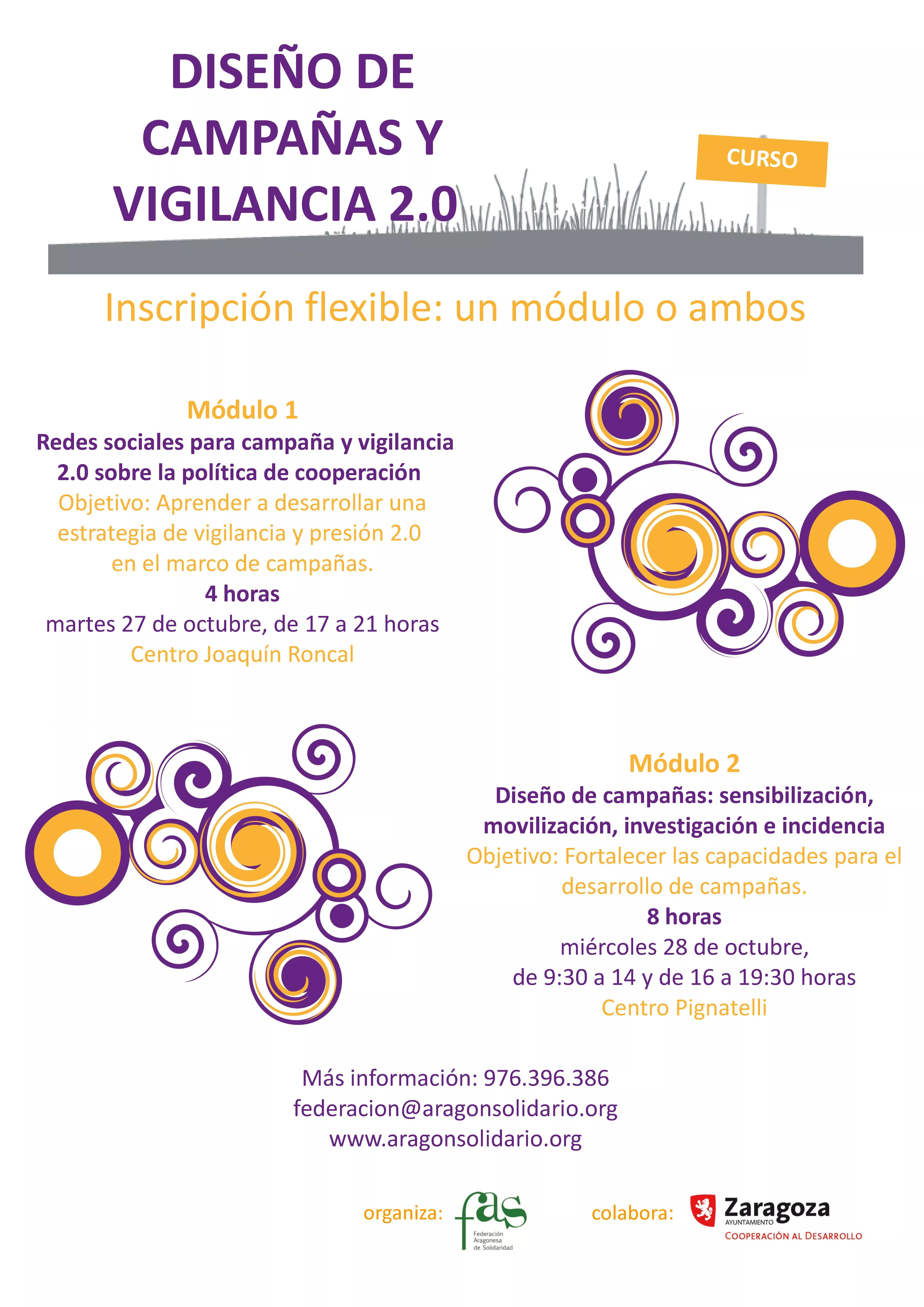 PLAN DE FORMACIÓN FAS 2015: CURSO DISEÑO DE CAMPAÑAS Y VIGILANCIA 2.0