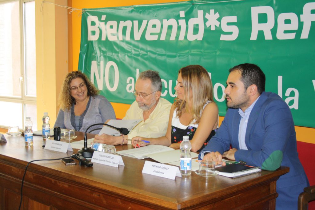 Los partidos han firmado en Zaragoza un compromiso por los derechos de las personas migrantes y refugiadas 26J