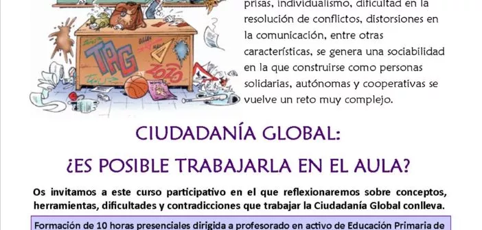 Curso formación sobre Educación para la Ciudadanía Global para profesorado de primaria