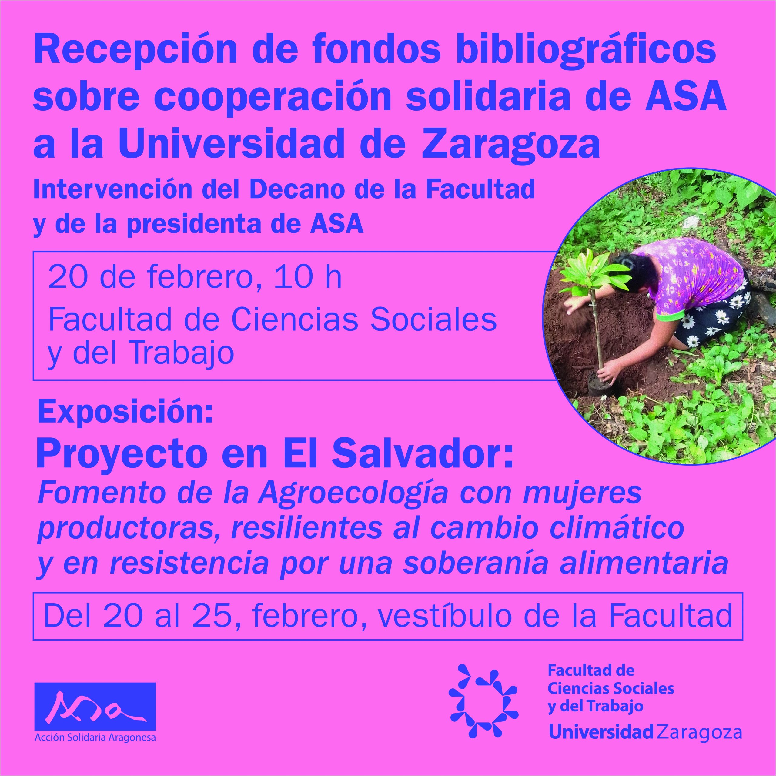 Exposición: Proyecto en El Salvador "Fomento de la Agroecología con mujeres"