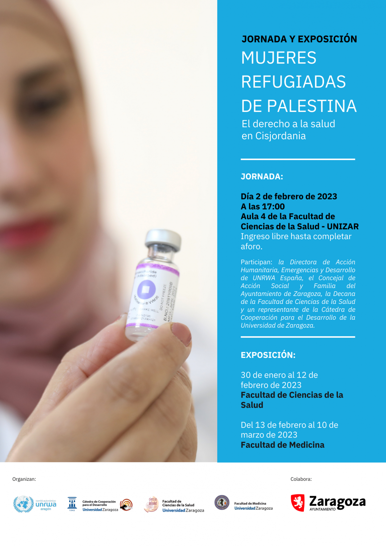 Exposición ＂Mujeres Refugiadas de Palestina. El derecho a la salud en Cisjordania＂