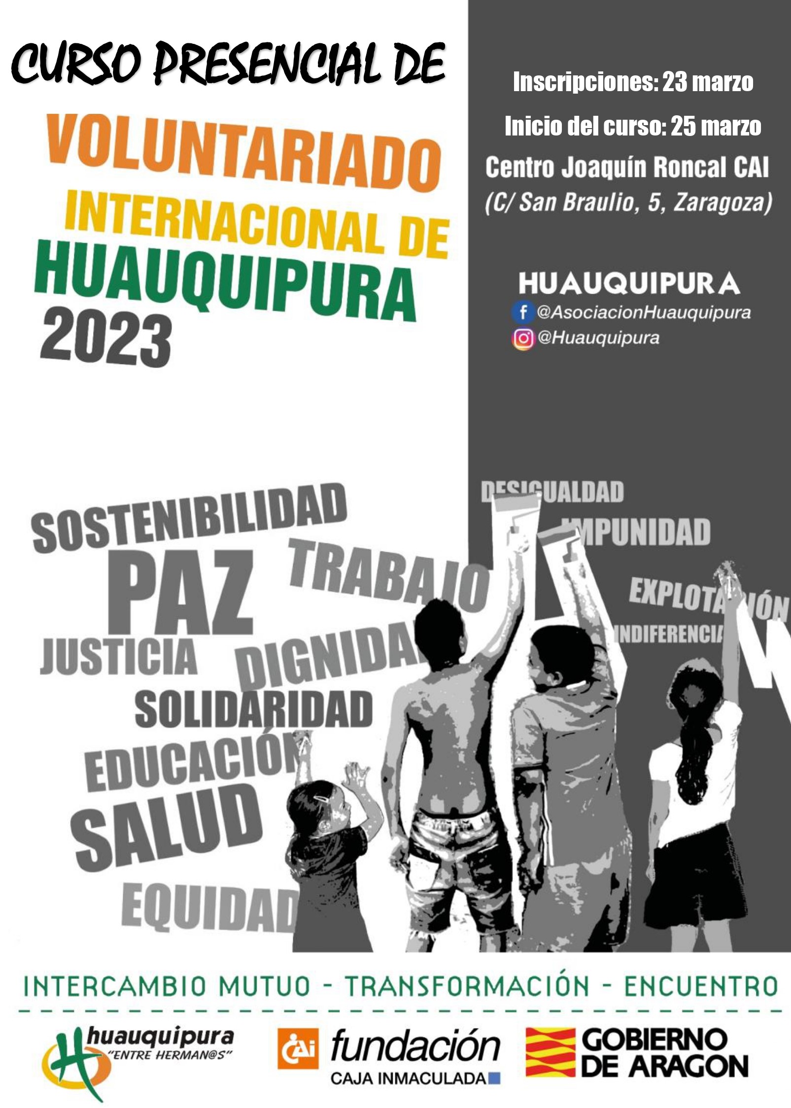 Curso de Voluntariado Internacional 2023 de Huauquipura