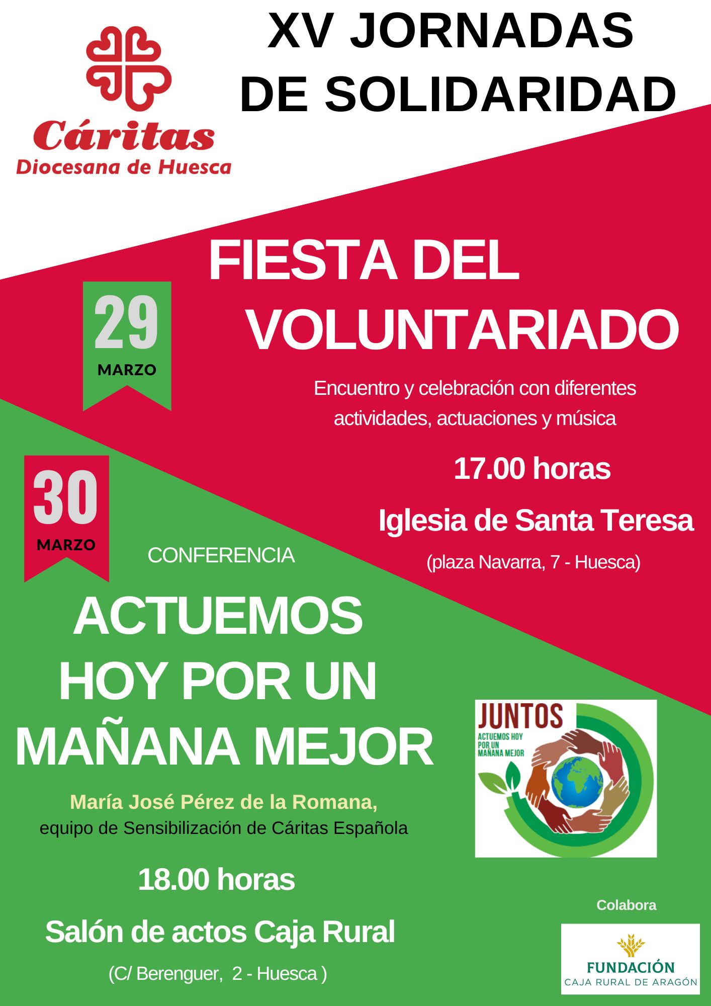 XV Jornadas de Solidaridad de Cáritas Huesca
