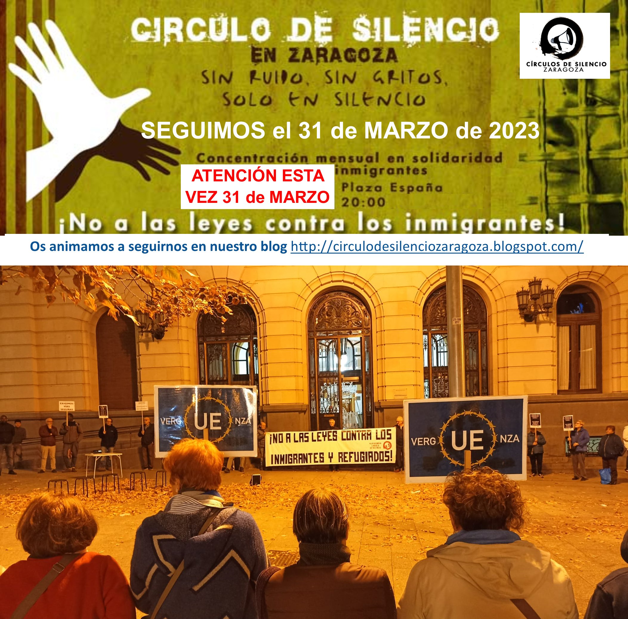 Circulo de Silencio en Zaragoza