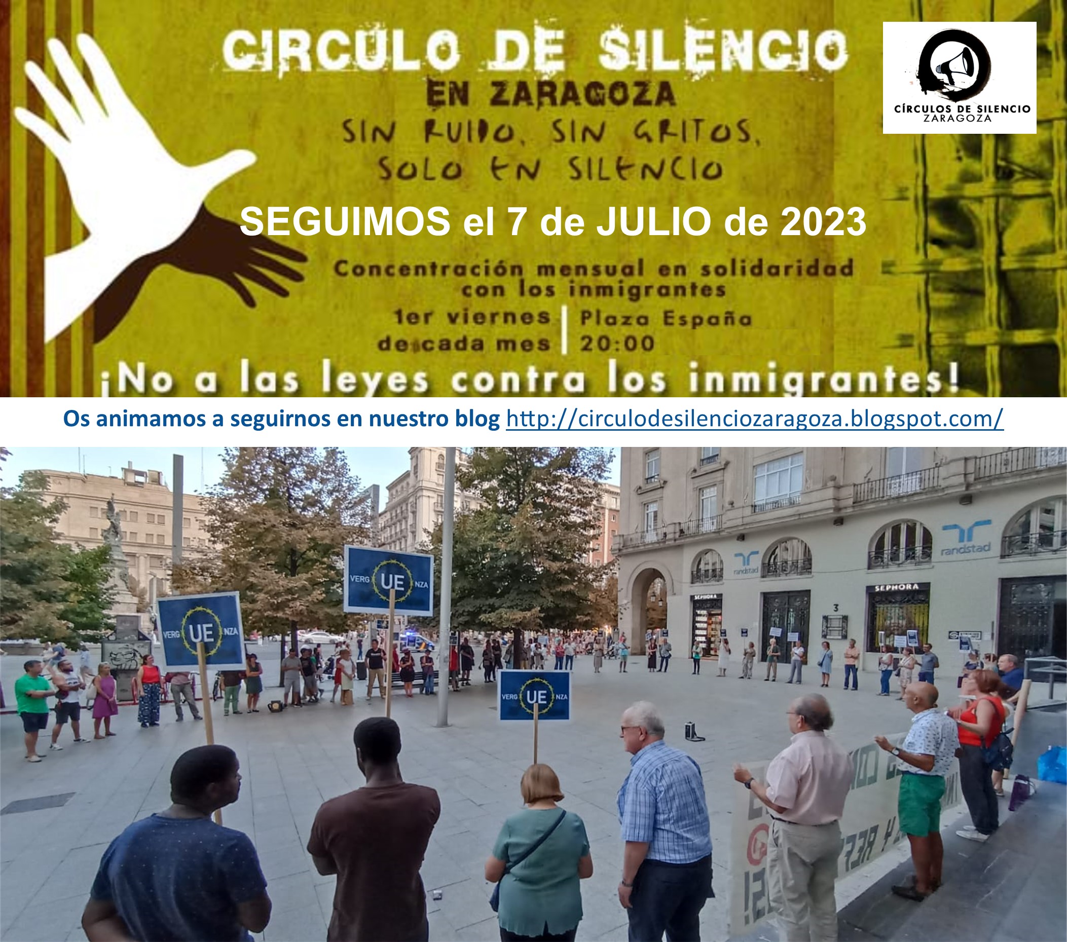 Circulo de Silencio en Zaragoza