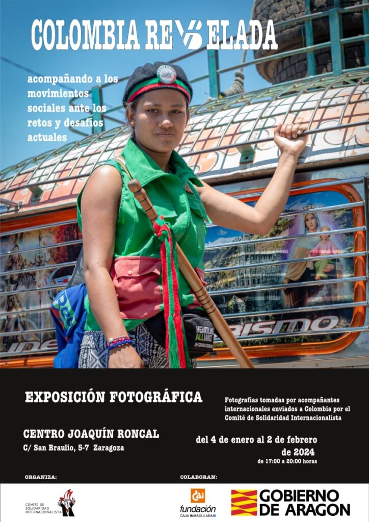 Exposición fotográfica “Colombia revelada. Acompañando a los movimientos sociales ante los retos y desafíos actuales”