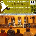 Círculo de Silencio en Zaragoza 1 marzo 2024