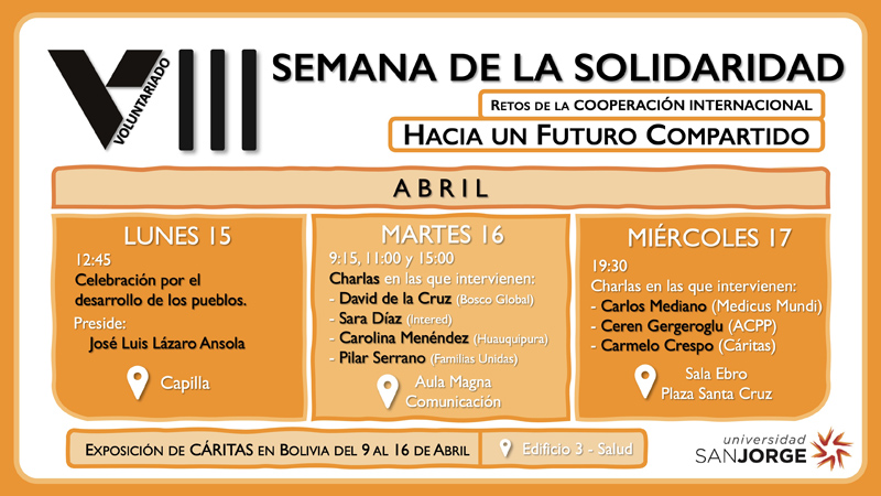 Semana de la Solidaridad Universidad de San Jorge