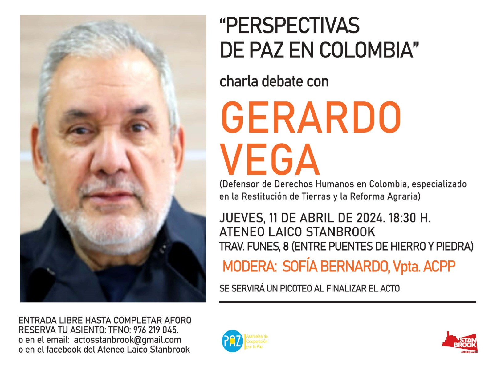 Charla - Perspectivas de paz en Colombia