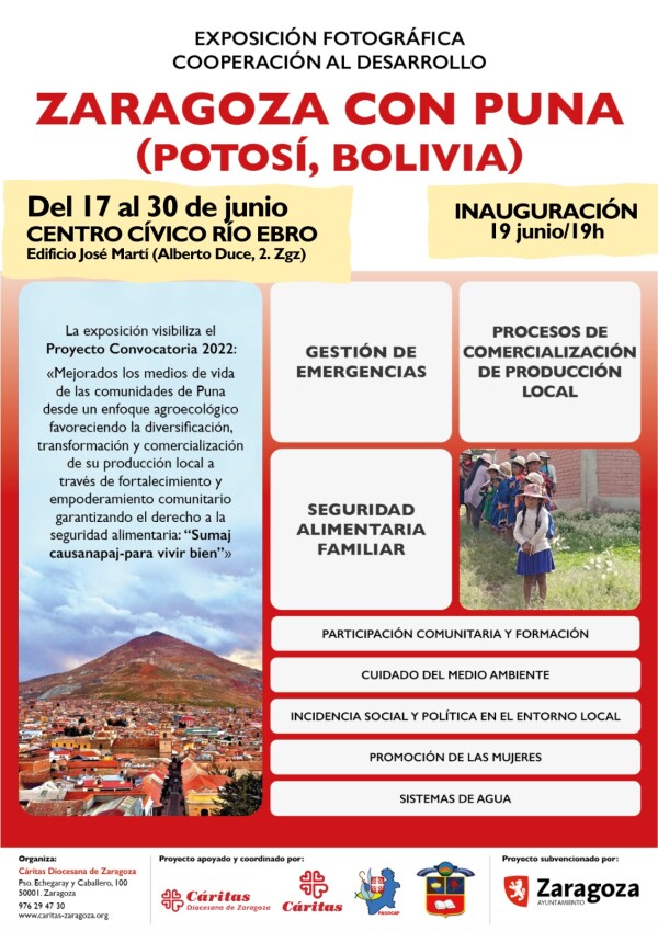 Exposición Fotográfica: Zaragoza con Puna - Potosí, Bolivia