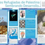 Presentación y tertulia del mural SEMBRANDO DESARROLLO con ilustraciones de mujeres refugiadas de Palestina