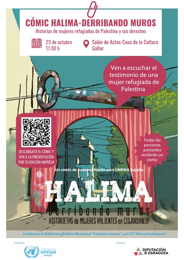 Presentación Cómic HALIMA DERRIBANDO MUROS en Gallur