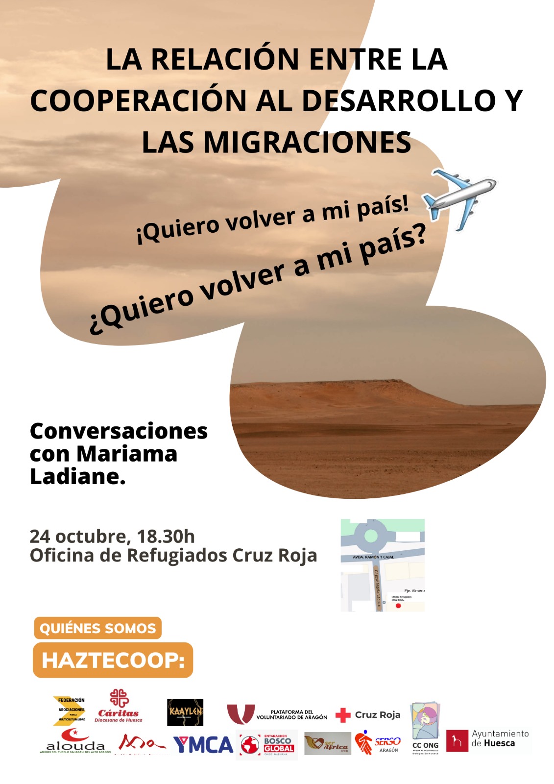 Conversaciones sobre migración y cooperación al desarrollo en Huesca