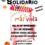 Mercadillo Solidario Fundación Más Vida