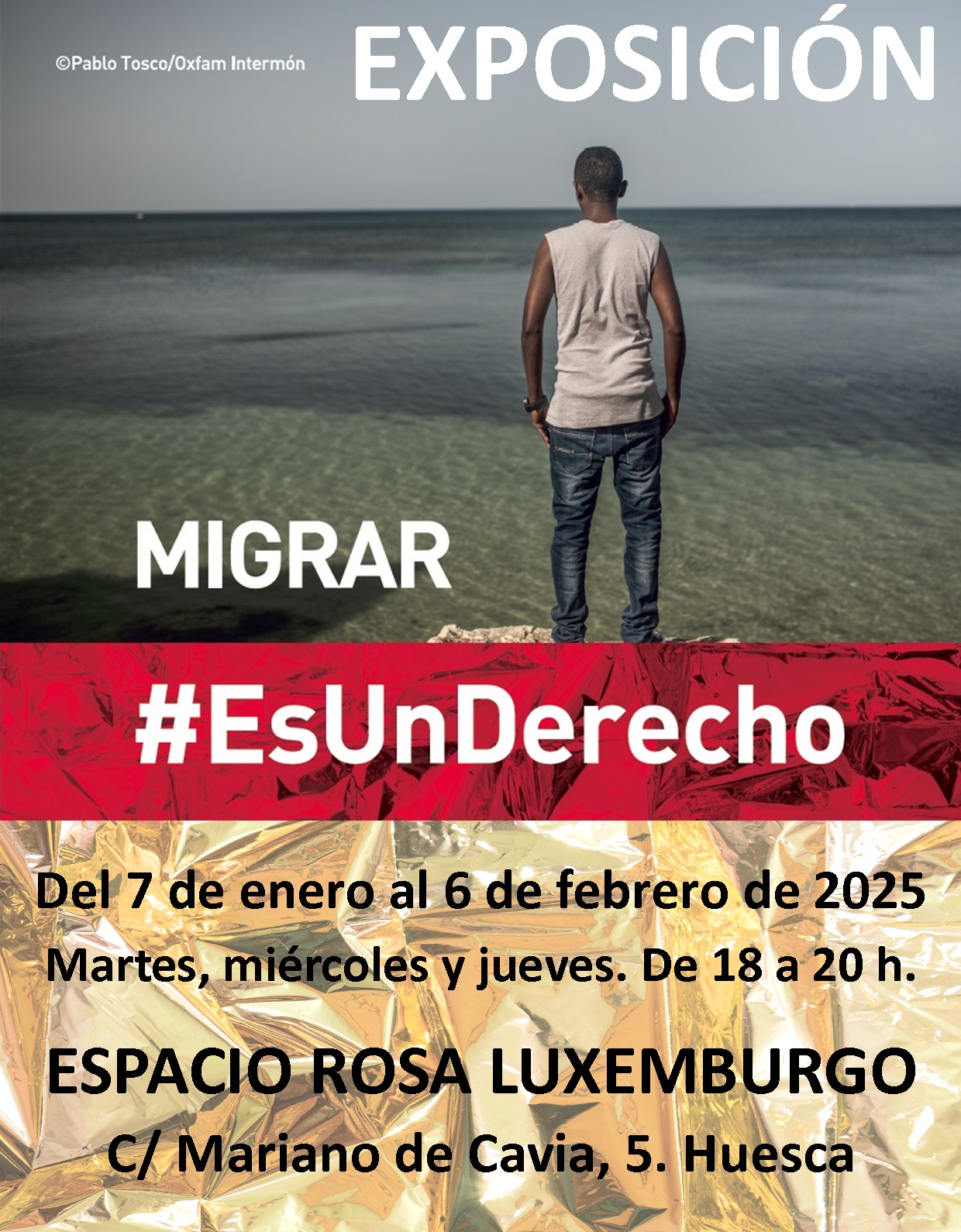 Exposición Migrar Es Un Derecho en Huesca