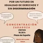 Concentración Día Internacional Contra la Discriminación Racial en Zaragoza