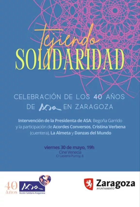 Tejiendo Solidaridad - 40 años ASA en Zaragoza