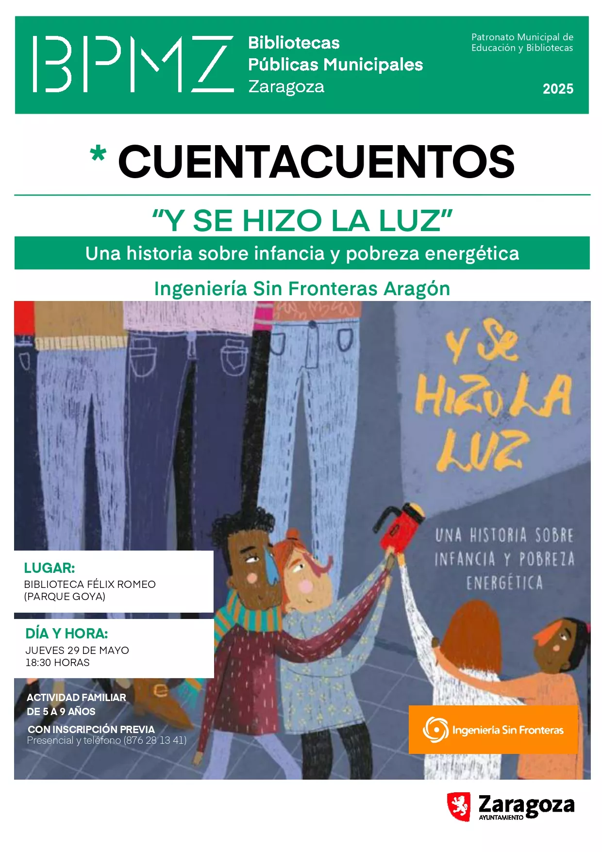 Cuentacuentos y se hizo la luz - Biblioteca Félix Romeo