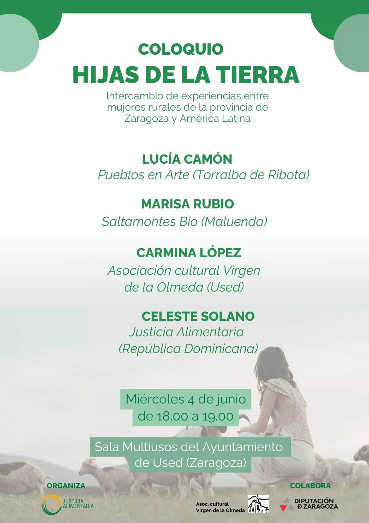 Mesa redonda Hijas de la tierra. Intercambio de experiencias entre mujeres rurales de Aragón y del sur