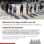 Concentración MIGRAR es un derecho en Zaragoza