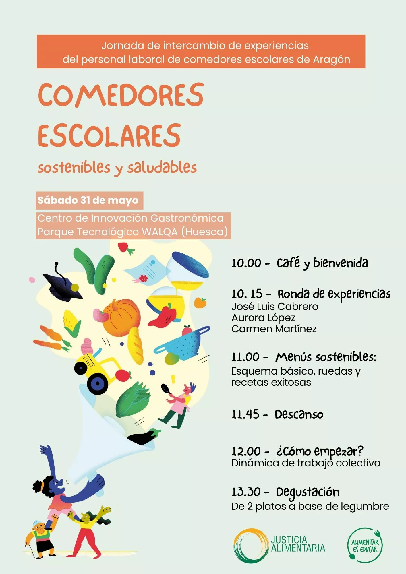 Jornada comedores escolares sostenibles y saludables