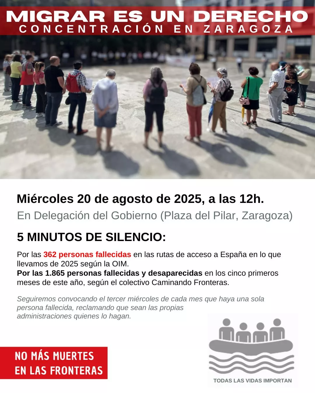 Concentración Migrar es un derecho 20 agosto 2025