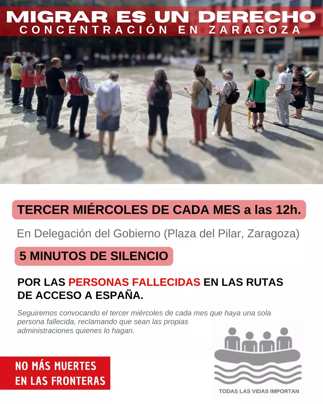 Concentración mensual MIGRAR es un derecho