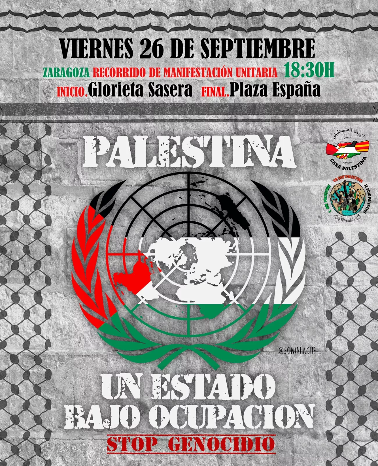 Manifestación por Palestina STOP GENOCIDIO