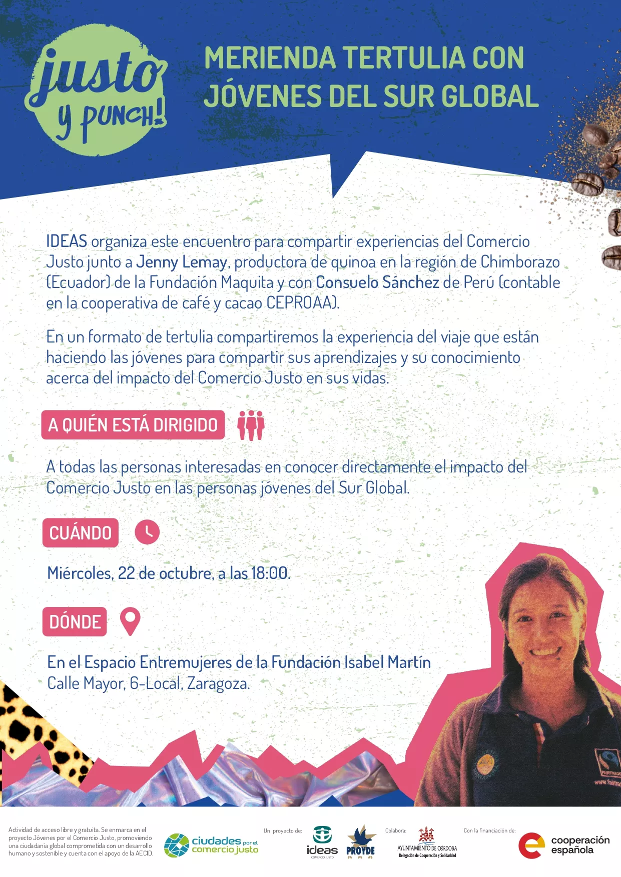 Merienda-tertulia con jóvenes del Sur Global