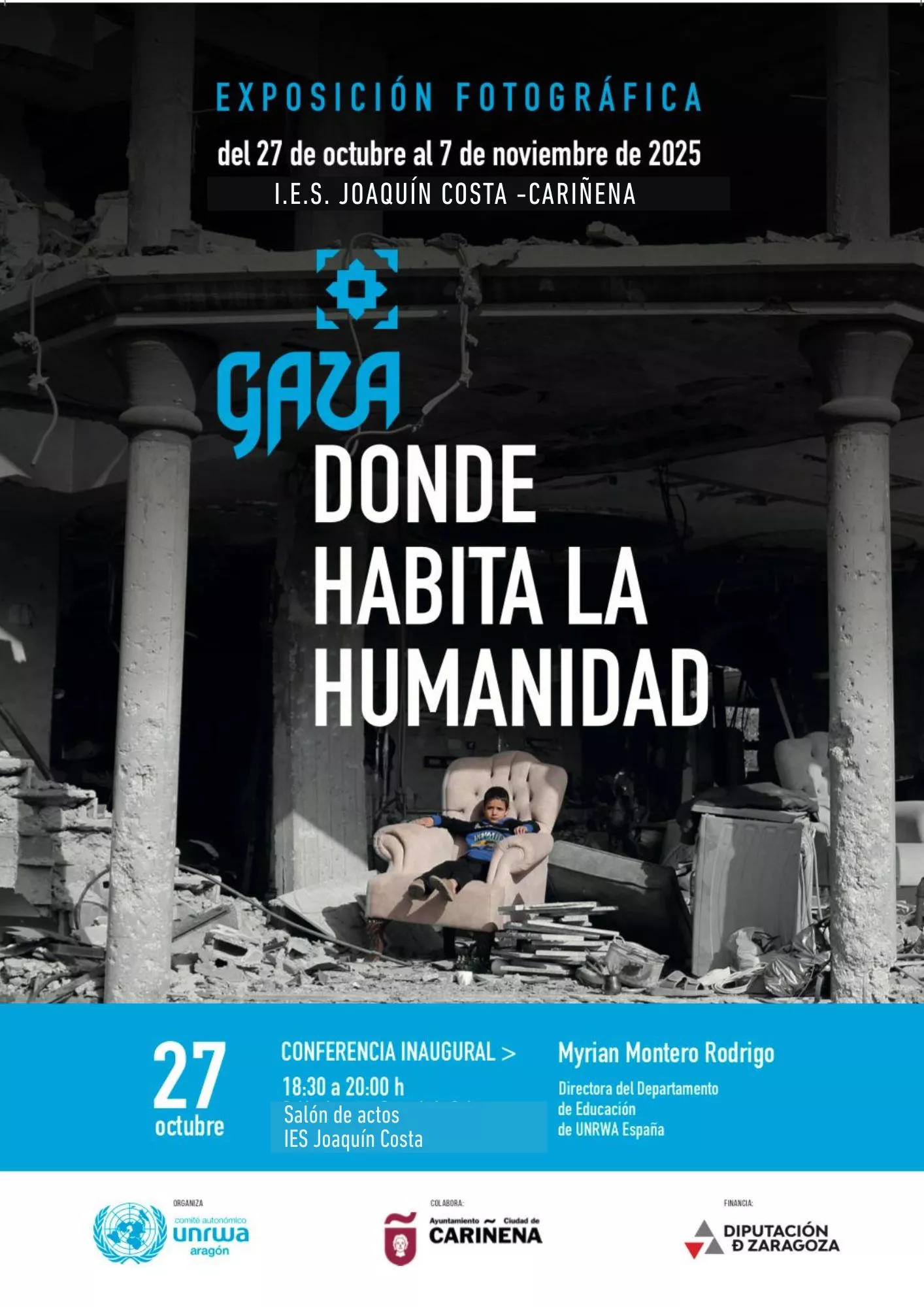 Exposición fotográfica “GAZA, DONDE HABITA LA HUMANIDAD” Cariñena