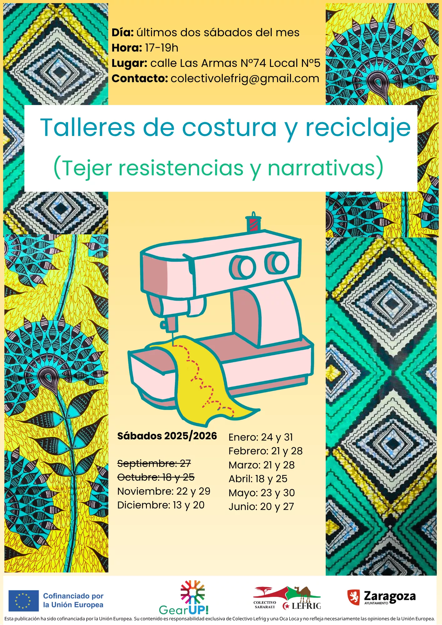 Talleres de costura y reciclaje (Tejer resistencias y narrativas)