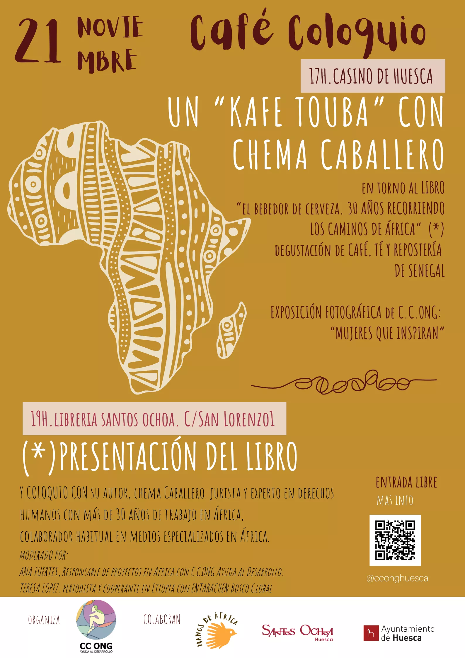 Un "Kafe Touba" con Chema Caballero