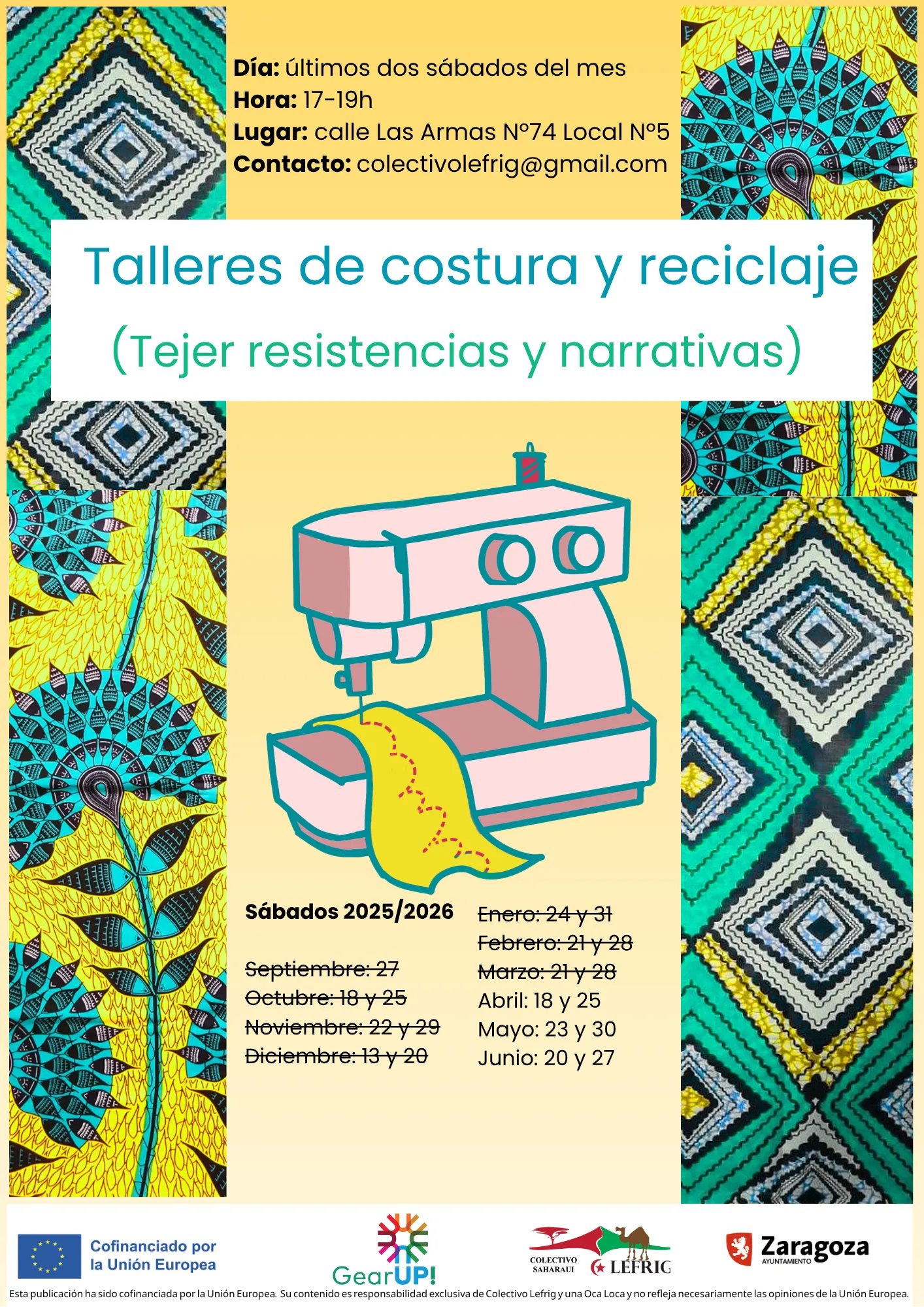 Talleres de costura y reciclaje (Tejer resistencias y narrativas)