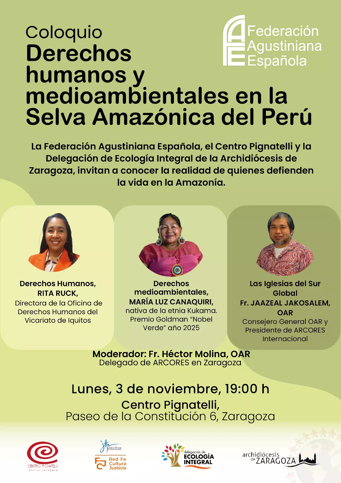 Conferencia “Derechos Humanos y medioambientales en la selva amazónica del Perú".