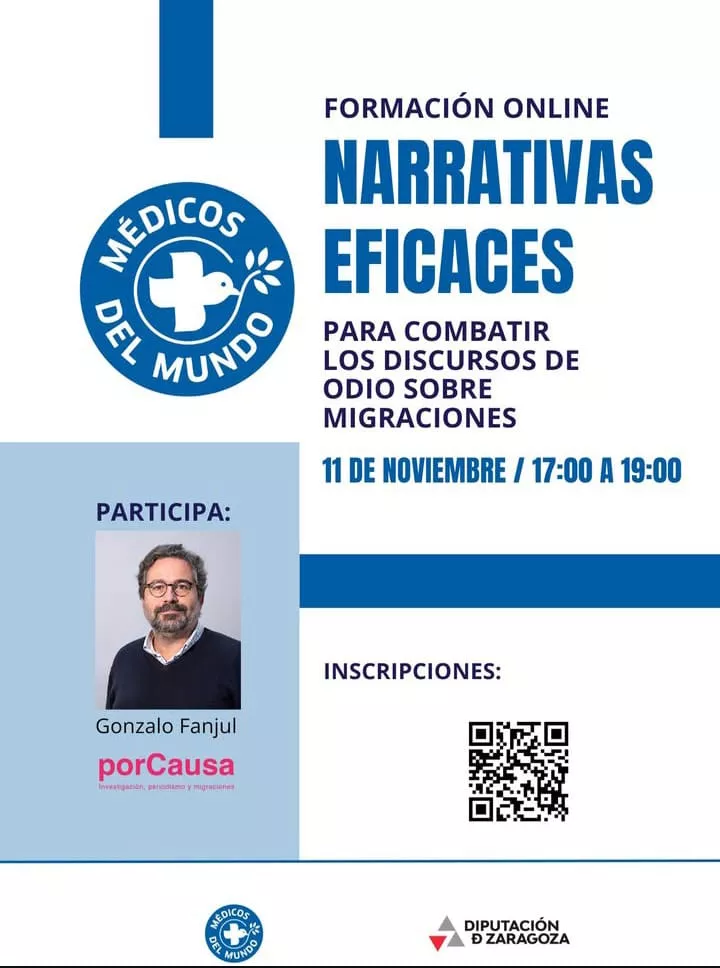 Formación online Narrativas eficaces para combatir los discursos de odio sobre migraciones.