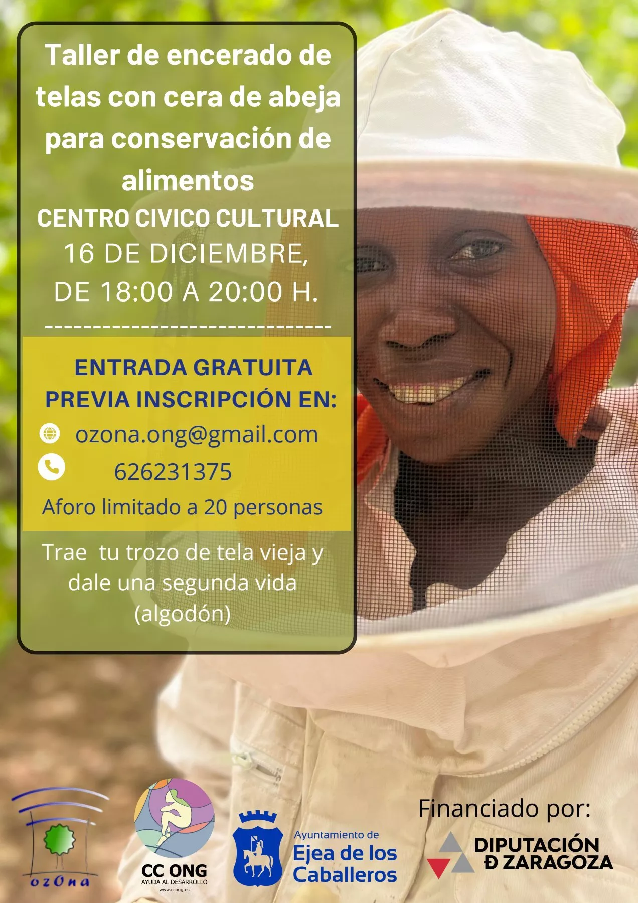 Taller de Encerado de telas con cera de abeja para la conservación de alimentos