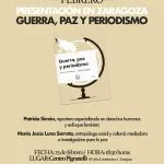 Presentación del libro “Guerra, paz y periodismo” en Zaragoza