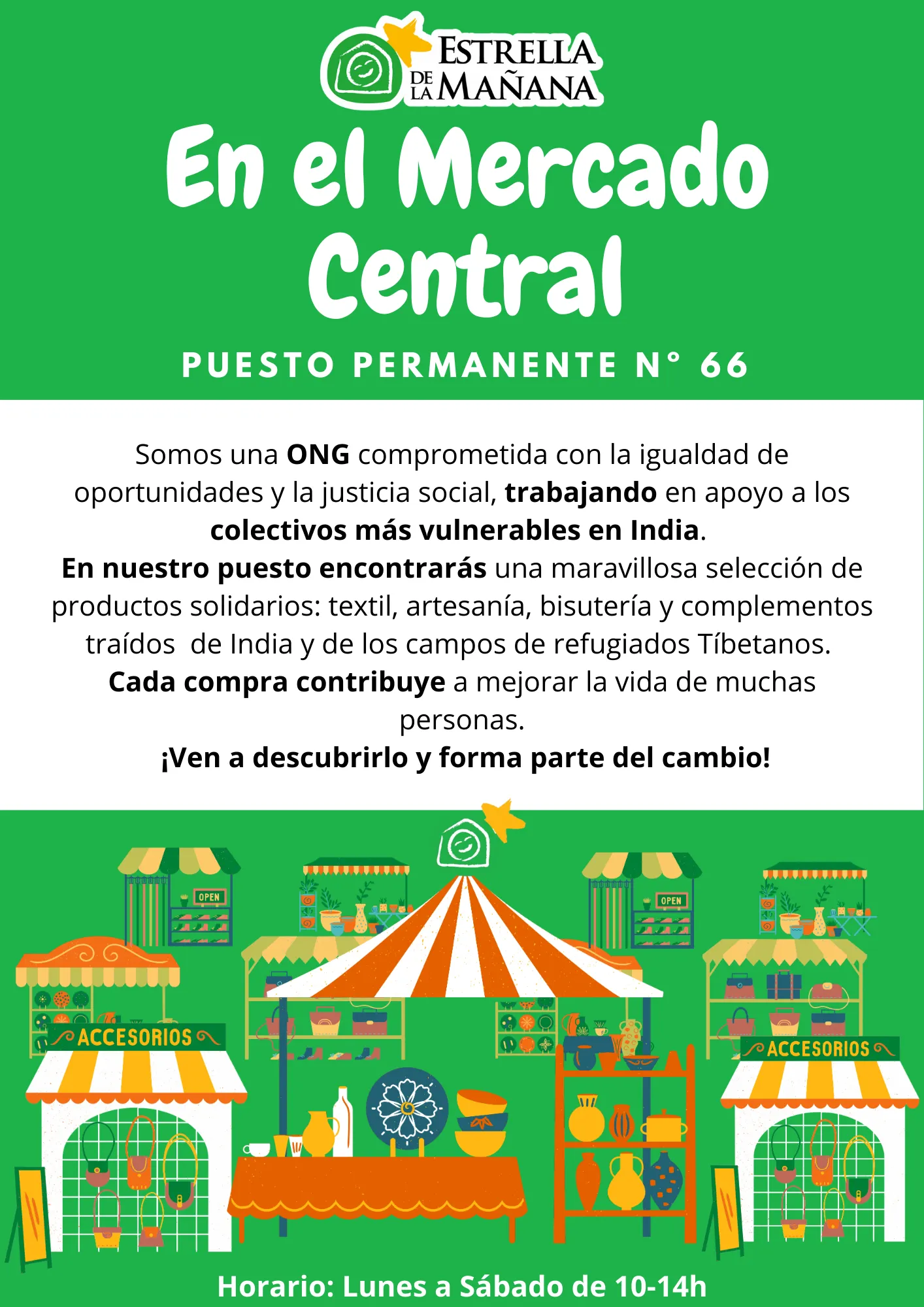 Estrella de la Mañana en el Mercado Central