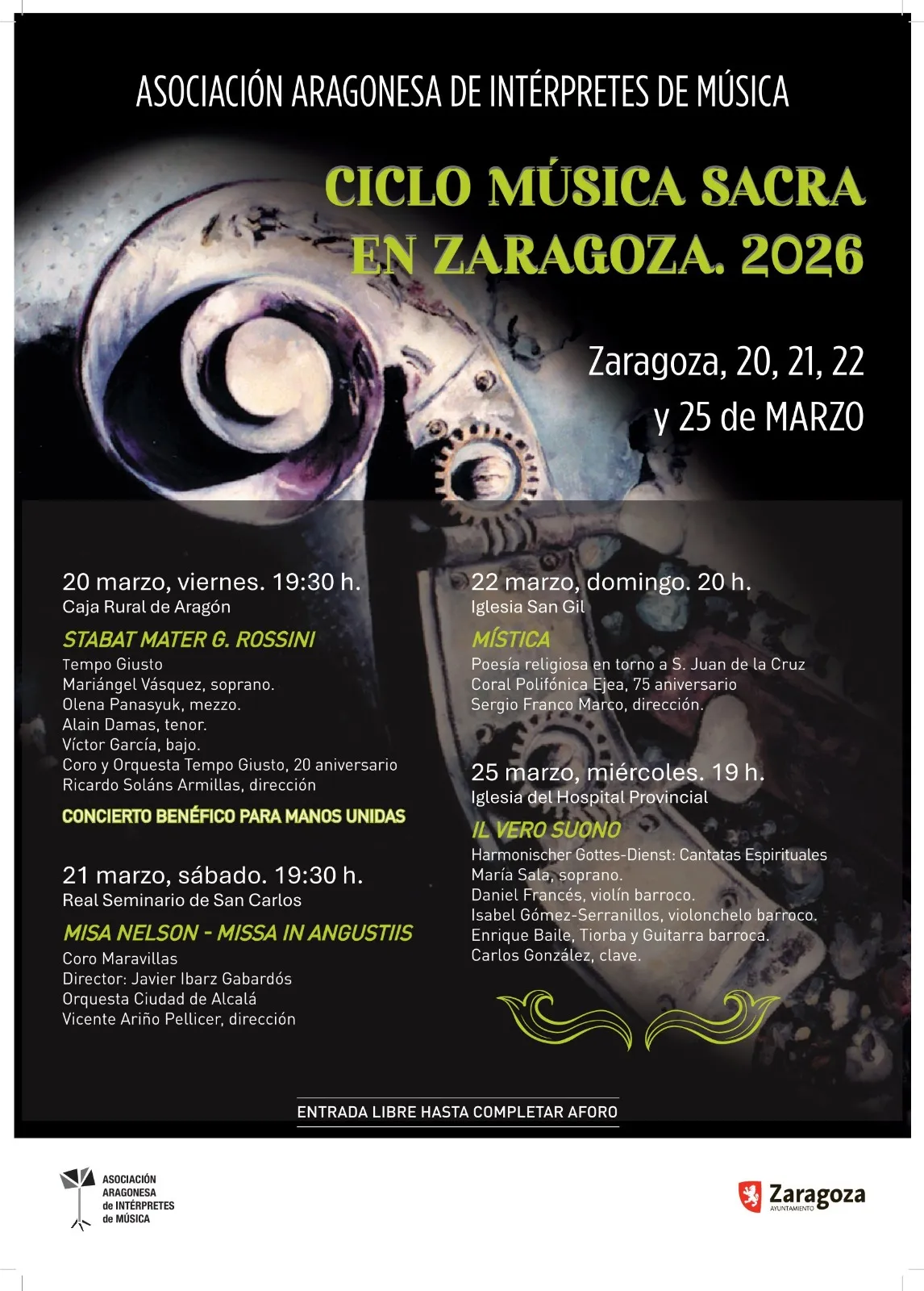 Concierto benéfico para Manos Unidas