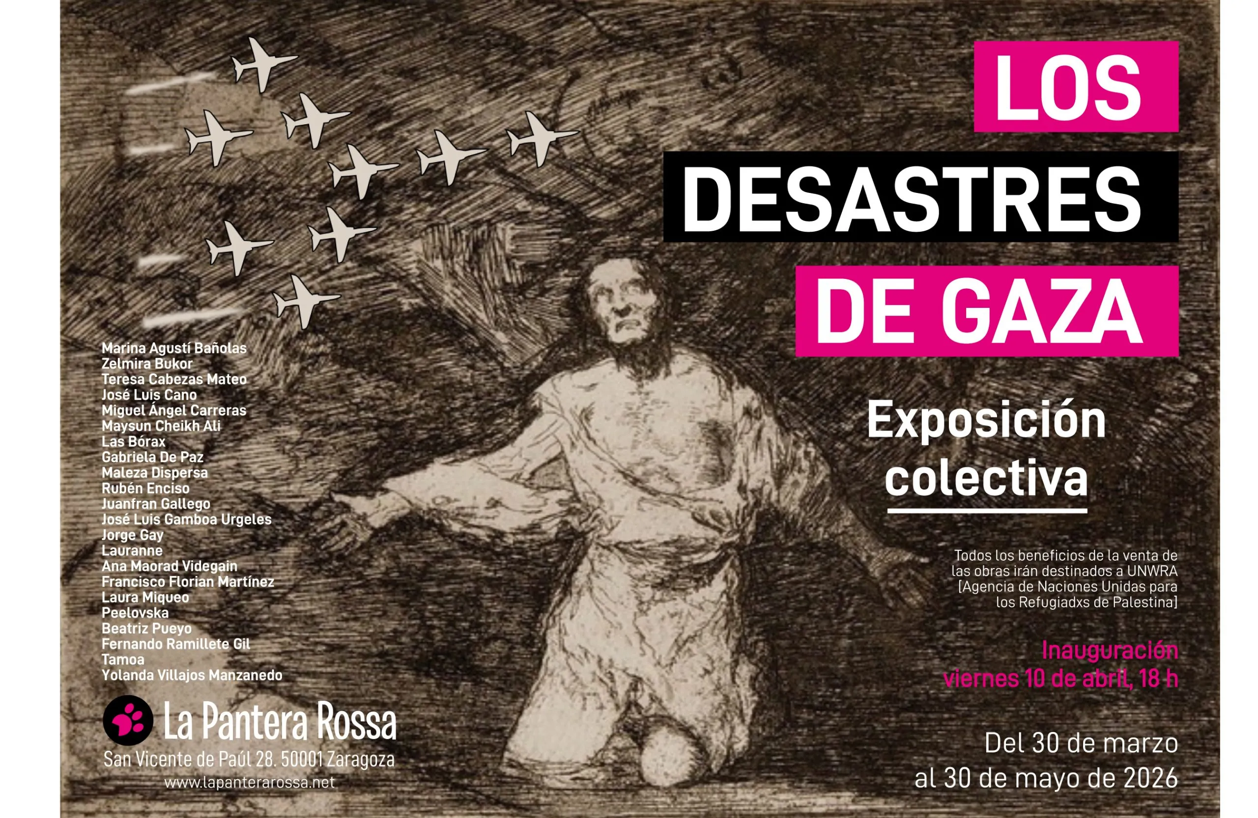 Exposición colectiva: Los desastre de Gaza
