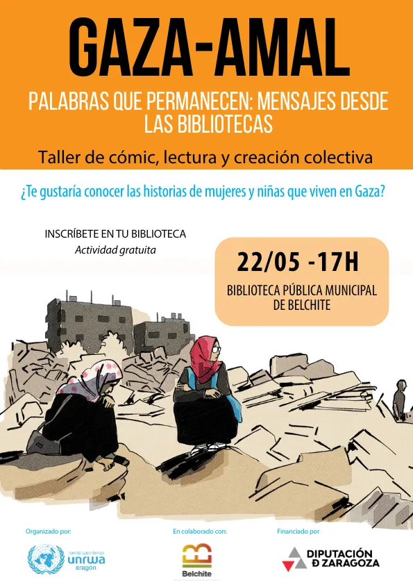 TALLER GAZA AMAL: PALABRAS QUE PERMANECEN, MENSAJES DESDE LAS BIBLIOTECAS