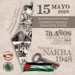 Manifestación 75 años de la Nakba - Zaragoza