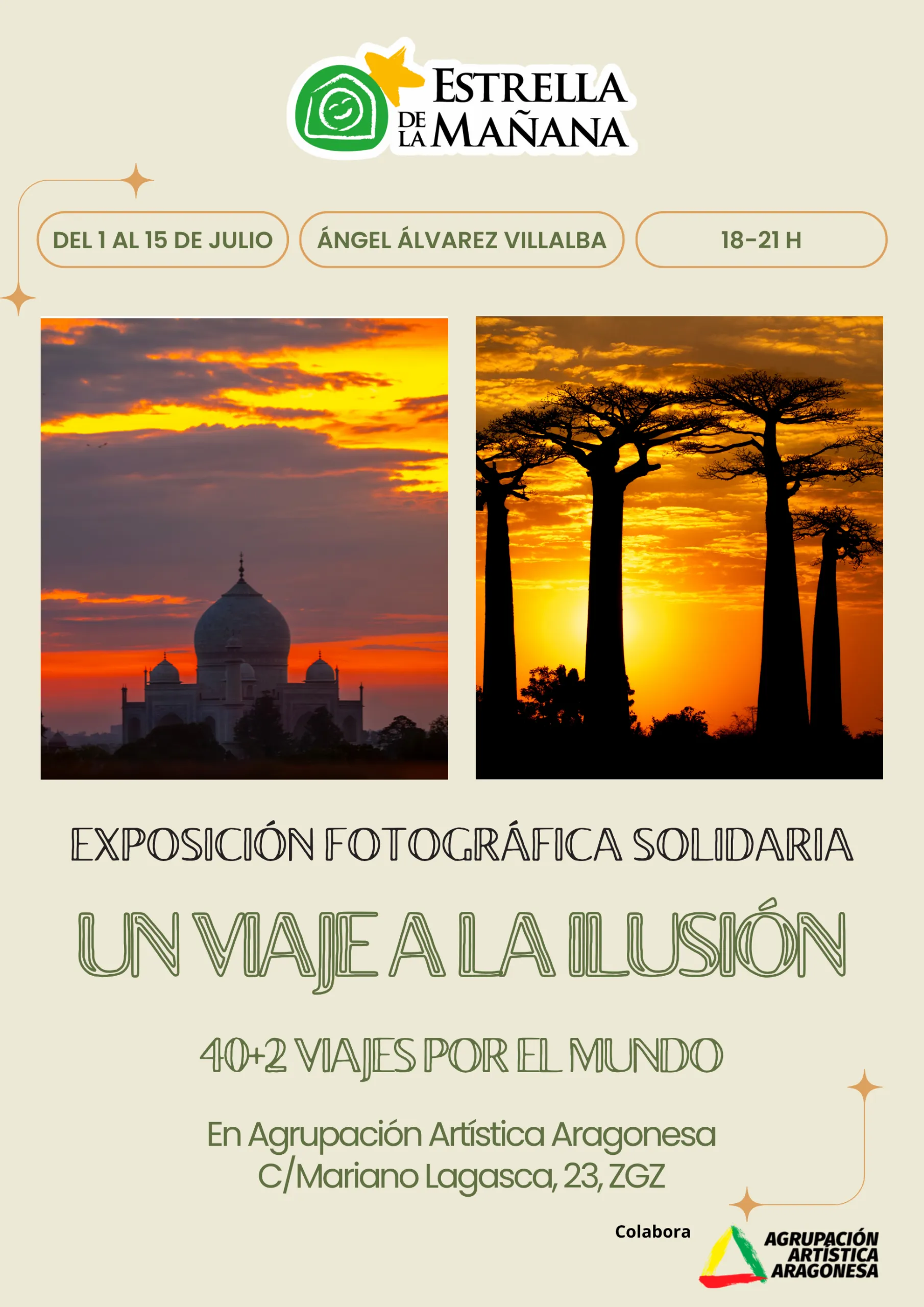 Exposición fotográfica solidaria “Un viaje a la ilusión. 40+2 viajes por el mundo”