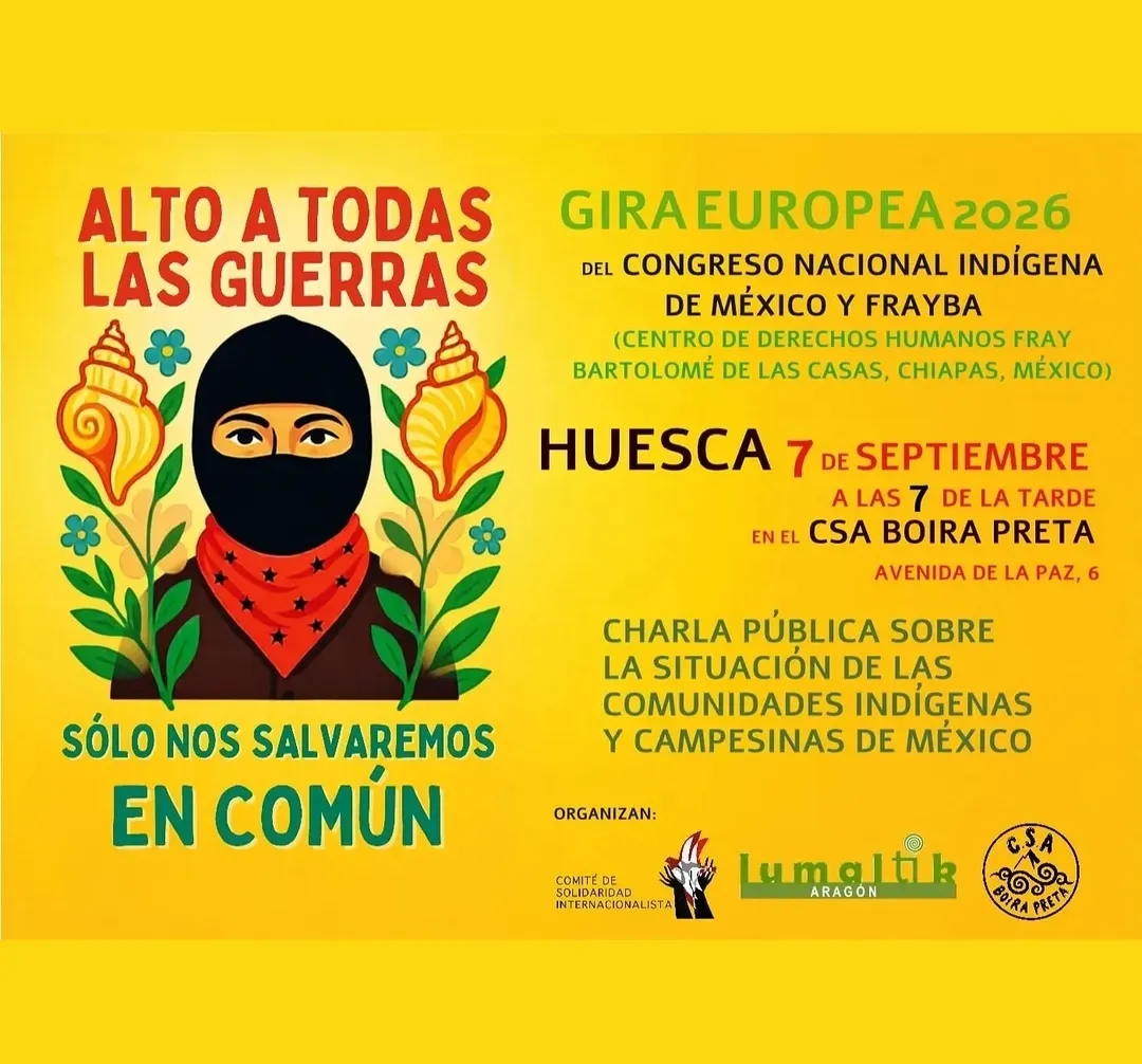 Gira Europea 2026 del Congreso Nacional Indígena de México y Frayba