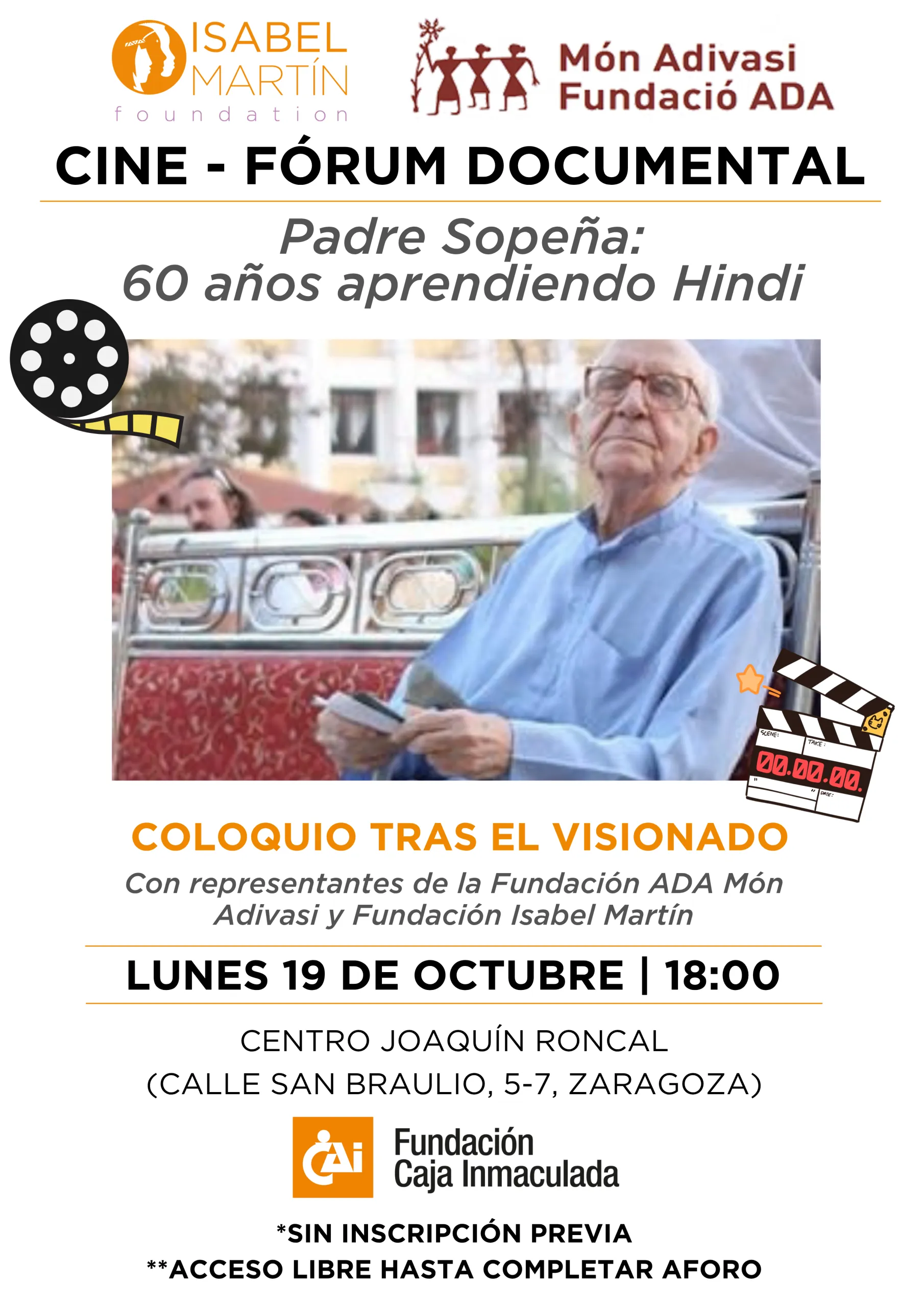 Cine-fórum “Federico Sopeña: 60 años aprendiendo Hindi"