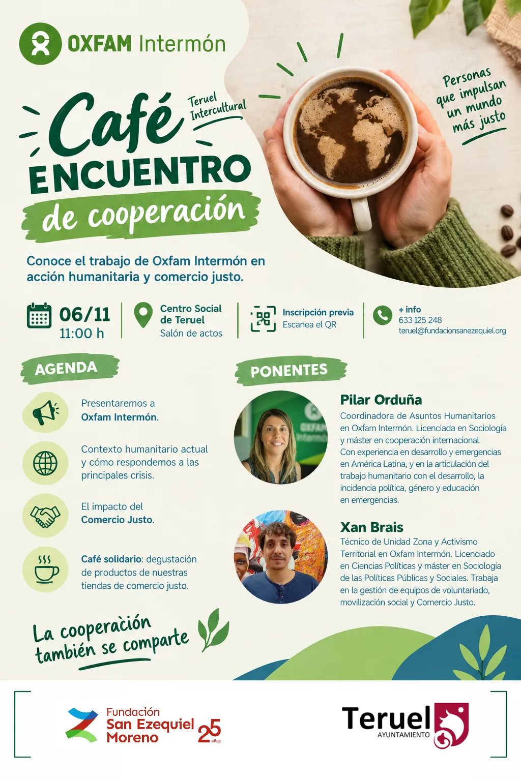 Café Encuentro de Cooperación con Oxfam Intermón