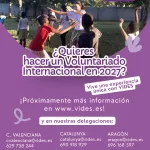 Voluntariado internacional en 2027 con VIDES