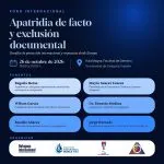 Conversatorio sobre la apatridia de facto y sus consecuencias humanas y jurídicas